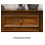 Bureau d'écriture classique avec 3 tiroirs de style américain classique-970250195