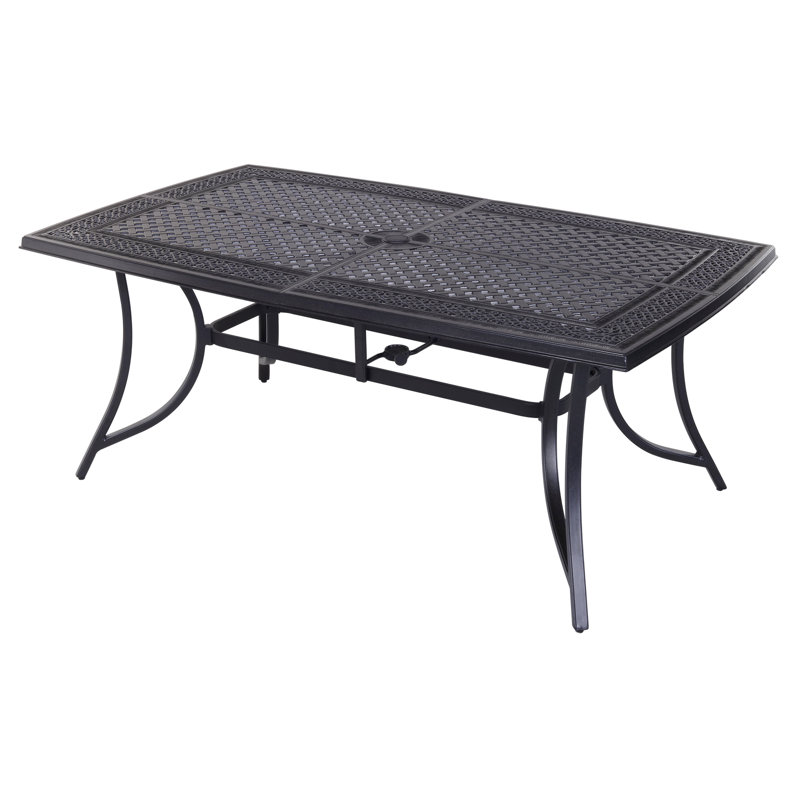 Table de salle à manger d'extérieur rectangulaire L 72 po x l 42 po Beckem