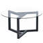 Table basse ronde en verre