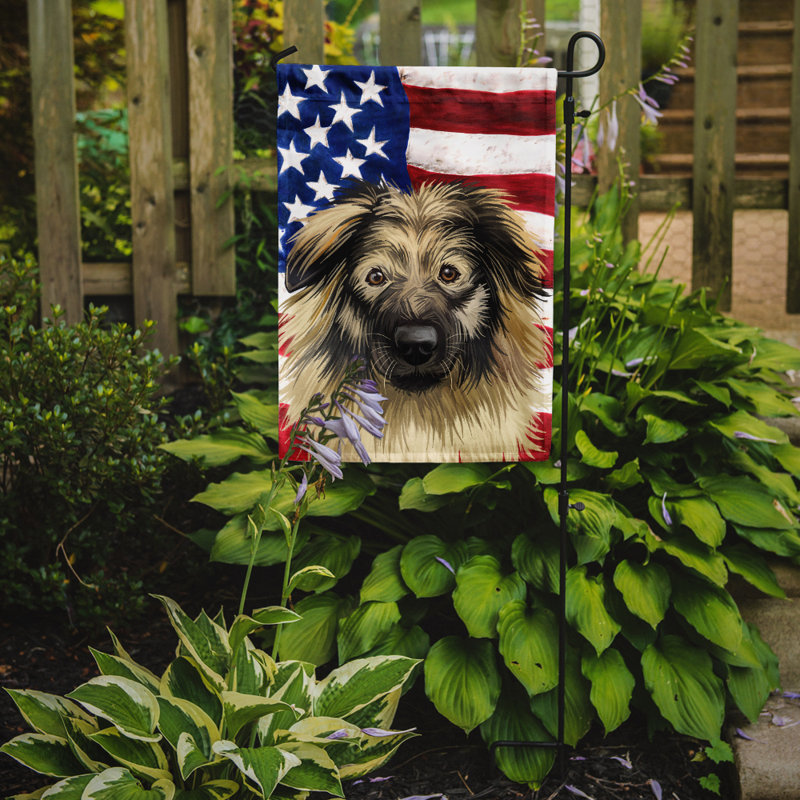 Polyester à 2 côtés 15 x 11 po drapeau de jardin, Berger du Karst