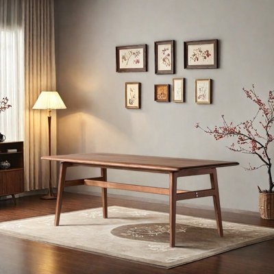 Durable High Quality Walnut Solid Wood Table