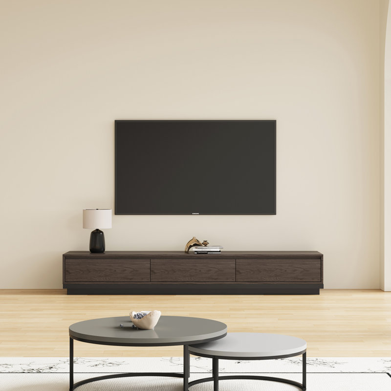 78.7" Extendable Tv Stand With 3 Drawers, Spacious Storage & 3 Colors For Stylish Living, Black Walnut