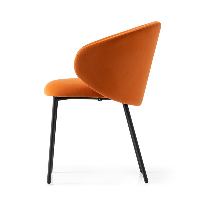Tuka Upholstered Armchair with Metal Frame, Forest Green, Matte Black