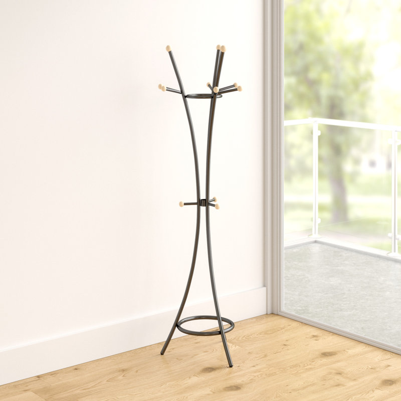 Thach Freestanding Coat Rack, Black