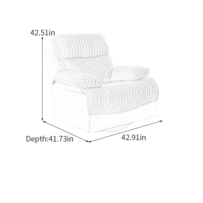 Fauteuil inclinable ergonomique, Gris/beige