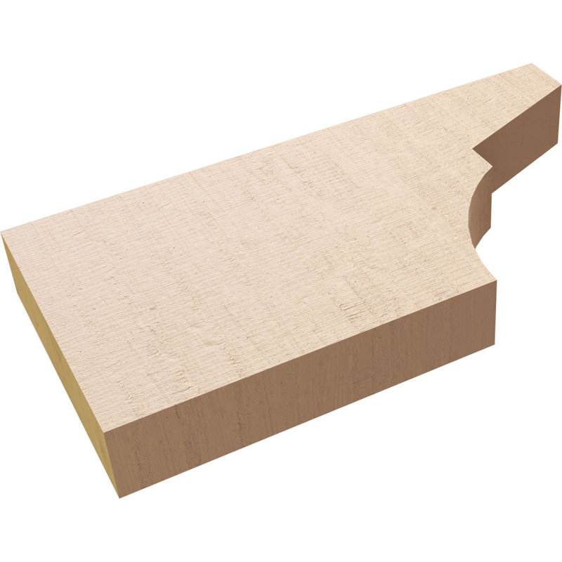 Monterey grain de bois TimberThane queue de chevron, brun clair apprêté, H 8 po x l 16 po x P 2 po