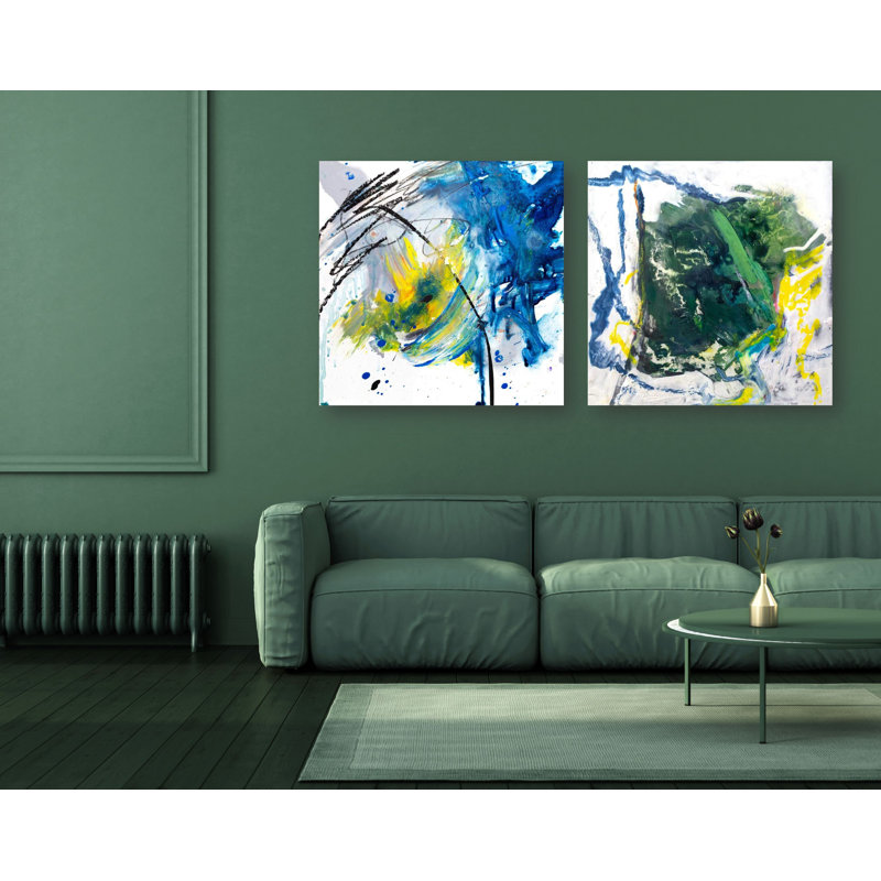Mineral Series II 3 Print by John Beard, 36" H x 36" W x 3" D, Brown Floater Framed