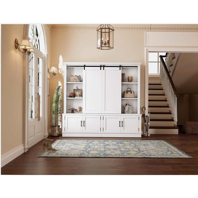 The multifunctional entryway cabinet features sliding rails for ample storage space, cleverly combining a storage unit with a tree-shaped entryway design. Ideal for living rooms and hallways,White