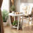 Flora Round Farmhouse End Table with Storage in White