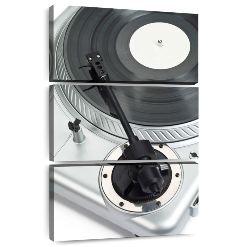 Tourne-disque argent Abarca, H 57 po x l 36 po