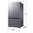 Samsung Large Capacity 3-Door French Door 27 cu. ft. Counter Depth Refrigerator with Dual Ice Maker in Fingerprint Resistant Stainless Steel
