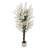 Artificial Wintersweet Tree with White Flowers, Faux Blooming Tree in Pot for Home Office Wedding Party Indoor/Outdoor Decor,59.06 inch/ 47.24 inch/ 35.43 inch-937541895