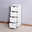 Armoire de rangement pour salle de bain, armoire autoportante avec tiroirs