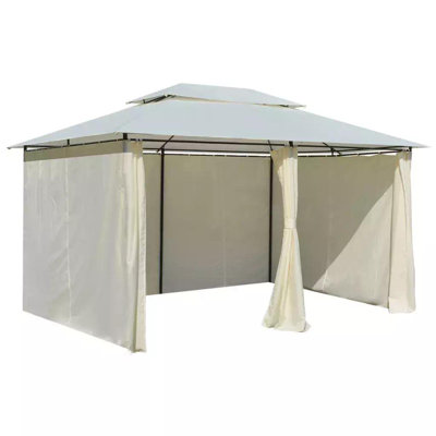 Garden 4 x 3m Metal Patio Gazebo