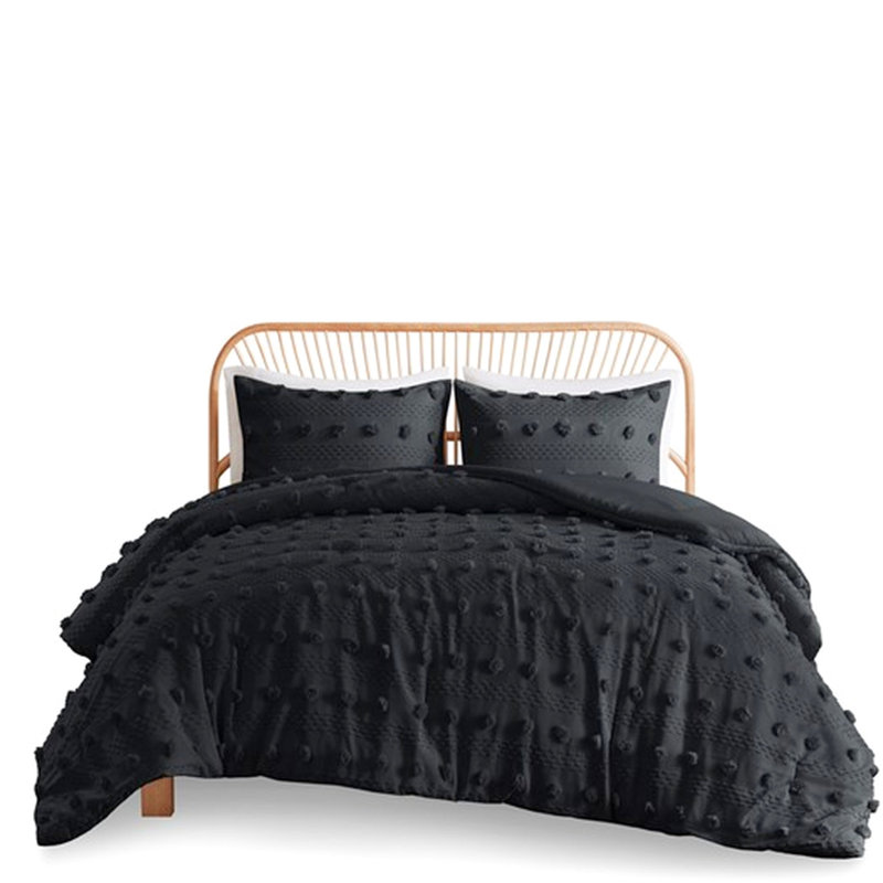 Comforter Black Microfiber Design,