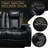 Power Recliner 3 PC Made WithTop-Grain Nappa,Fully Adjustable Relaxation,Smart Charging,Dynamic RGB LED Lighting-84678125