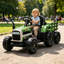 24V Kids Ride On Tractor With Trailer, Electric Power Ride On Toy Car avec télécommande-126193388