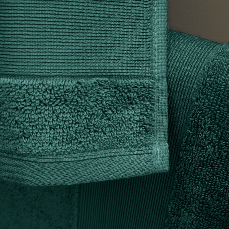 Anti-Bacterial 100% Cotton Towels, Forest Green