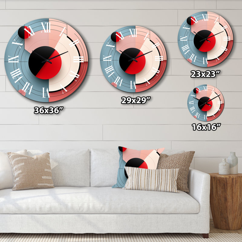 Domani - Modern Geometric Wall Clock, Large
