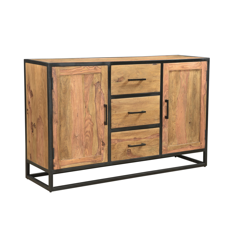 Heskett 60 " W Sheesham Solid Wood Sideboard