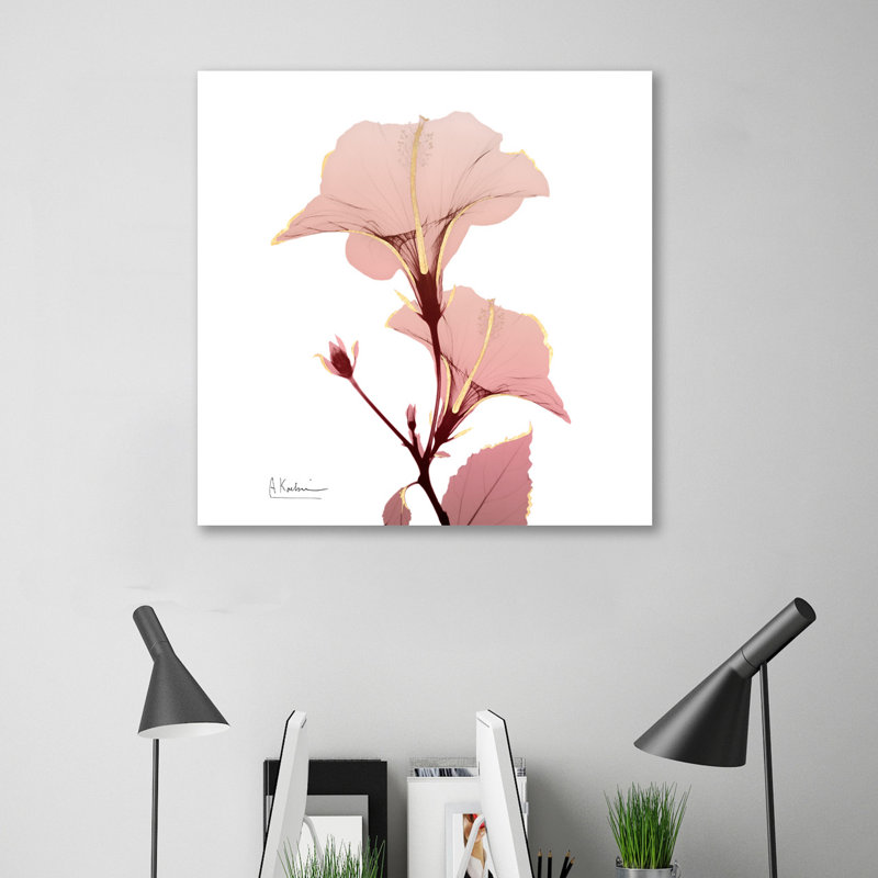 Golden Blush 1 - Wrapped Canvas Print, 30 cm H x 30 cm W