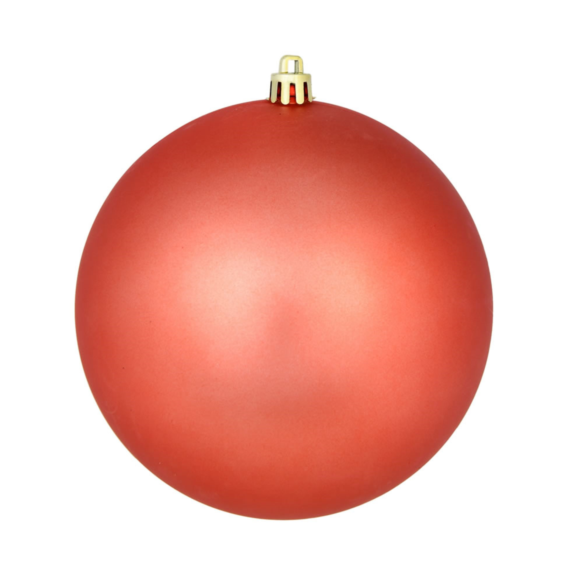 Holiday Décor Ball Ornament, Matte Coral