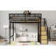 Grand lit mezzanine avec escalier-640579913-640579916