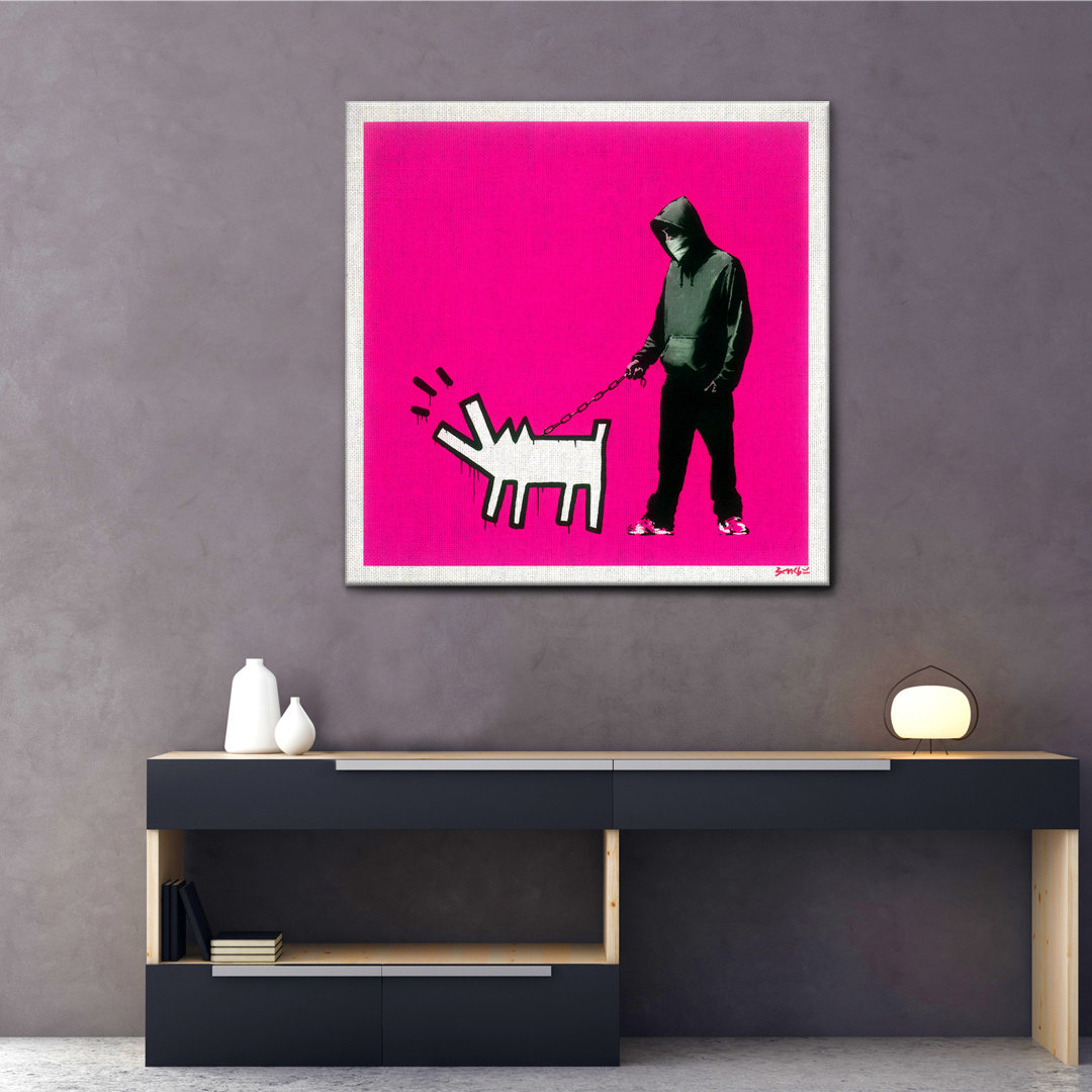 Leinwandbild Choose Your Magenta Weapon von Banksy