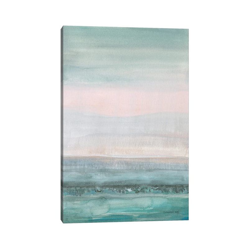 " Pastel Seascape " by Danhui Nai, No Mat, 40" H x 26" W x 1.5" D, Wrapped Canvas