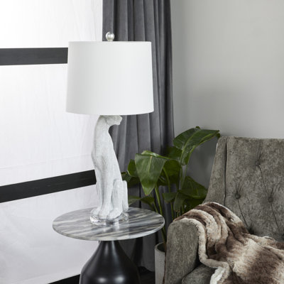 Ensemble de lampes de table Polystone Leopard