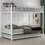 Lit superposé simple au-dessus d'un lit simple avec lit gigogne, blanc-1778927492-1778927491