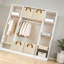 Paquet de 6 bacs de rangement en tissu pour tablettes, grands paniers de rangement pour garde-robe avec poignées, bac en coton polyester robuste pour ranger les vêtements, les jouets et les couvertures-1995881170-1995881168