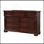 Commode 9 tiroirs, cerise