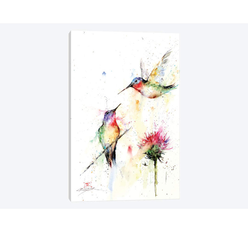 «Stopping By», peinture sur toile tendue, H 12 po x l 8 po x P 0,75 po, Toile tendue, Pas de tapis