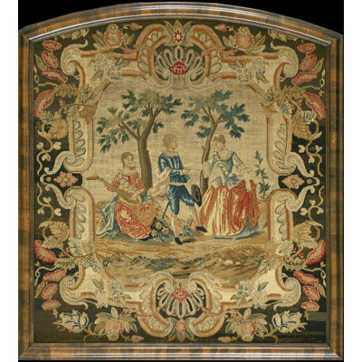 Art textuel antique tissé à l'aiguille anglaise