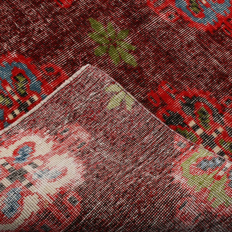 Tapis décoratif mauve en laine noué à la main de conception unique noué à la main 46 pi x 80 pi