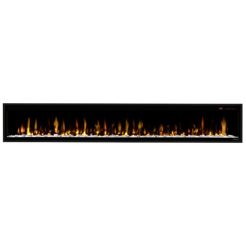 Evolve Black Electric Fireplace with 8530 BTU, 16.49" H x 101.41'' W x 5.79" D