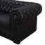 Canapé modulaire en cuir de vache 138 po Chesterfield-1968897138-2012687244