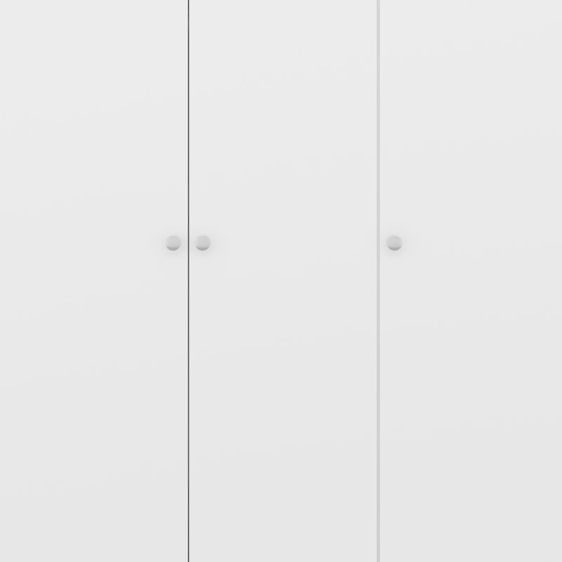 Sydnea 3 Door Wardrobe, White