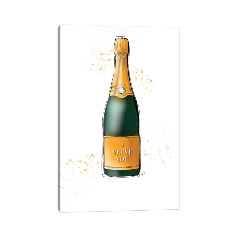 «I Veuve You» par - Toile tendue, H 26 po x l 18 po x 1,5 po