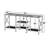 TV Stand For 55 Inch TV With 3-Tier Open Shelves, Entertainment Center Media Console With Sturdy Metal Frame And Rustic Design For Living Room And Bedroom