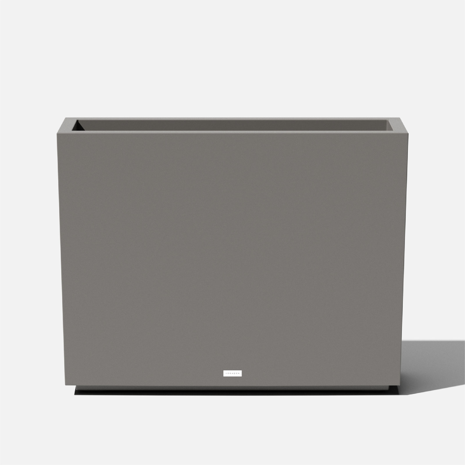 Block Series Span Planter, Gray, 30” H x 38” W x 10” D