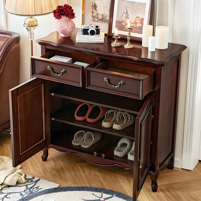 Armoire à chaussures de rangement classique de style américain