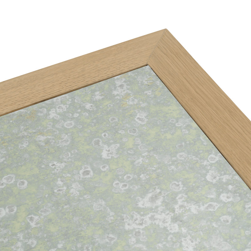 Metropolitan Glass Coffee Table, Natural Oak