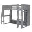 Lit mezzanine en bois avec bureau Wood-1327532942