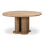 Treccia Round Solid Oak Dining Table