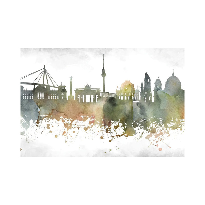 Berlin Skyline by WallDecorAddict - Wrapped Canvas Print, 101.6 cm H x 66.04 cm W x 1.91 cm D