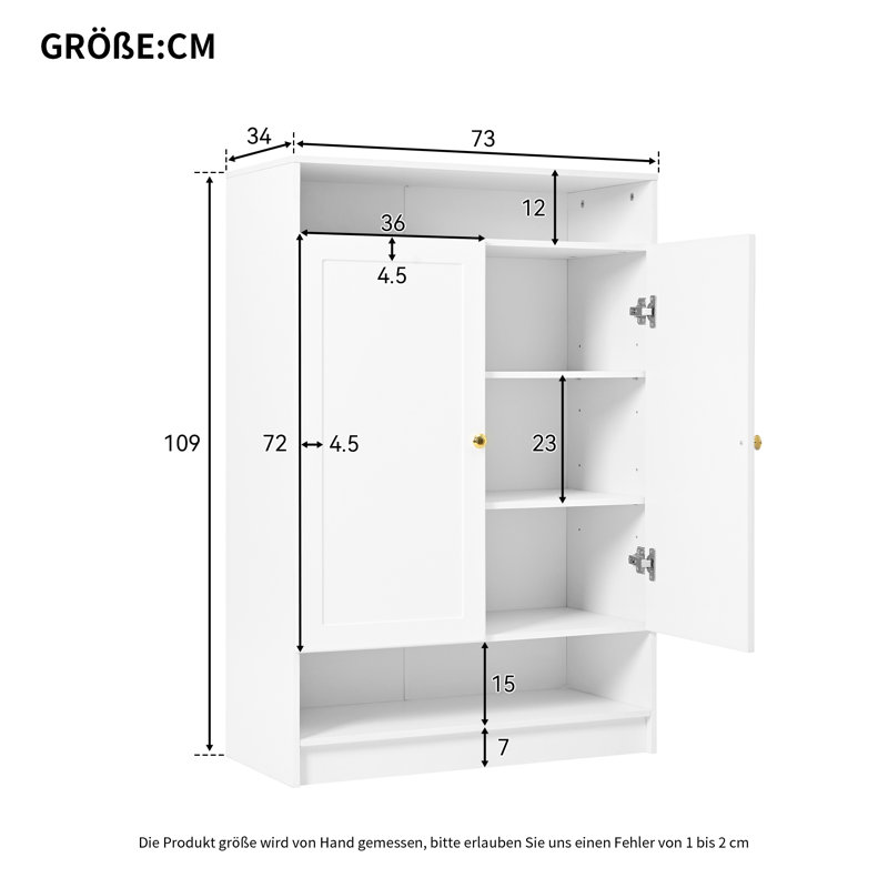 12 Pair Shoe Storage Cabinet