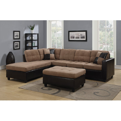 Arnod Upholstered L-Shaped Sectional Right Hand Facing