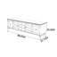 American solid wood high legged TV stand